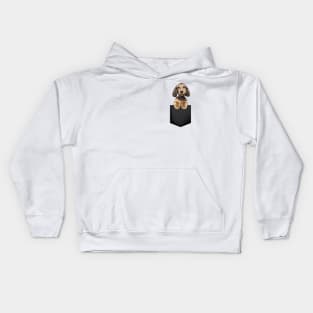 Cocker Spaniel in Pocket Kids Hoodie